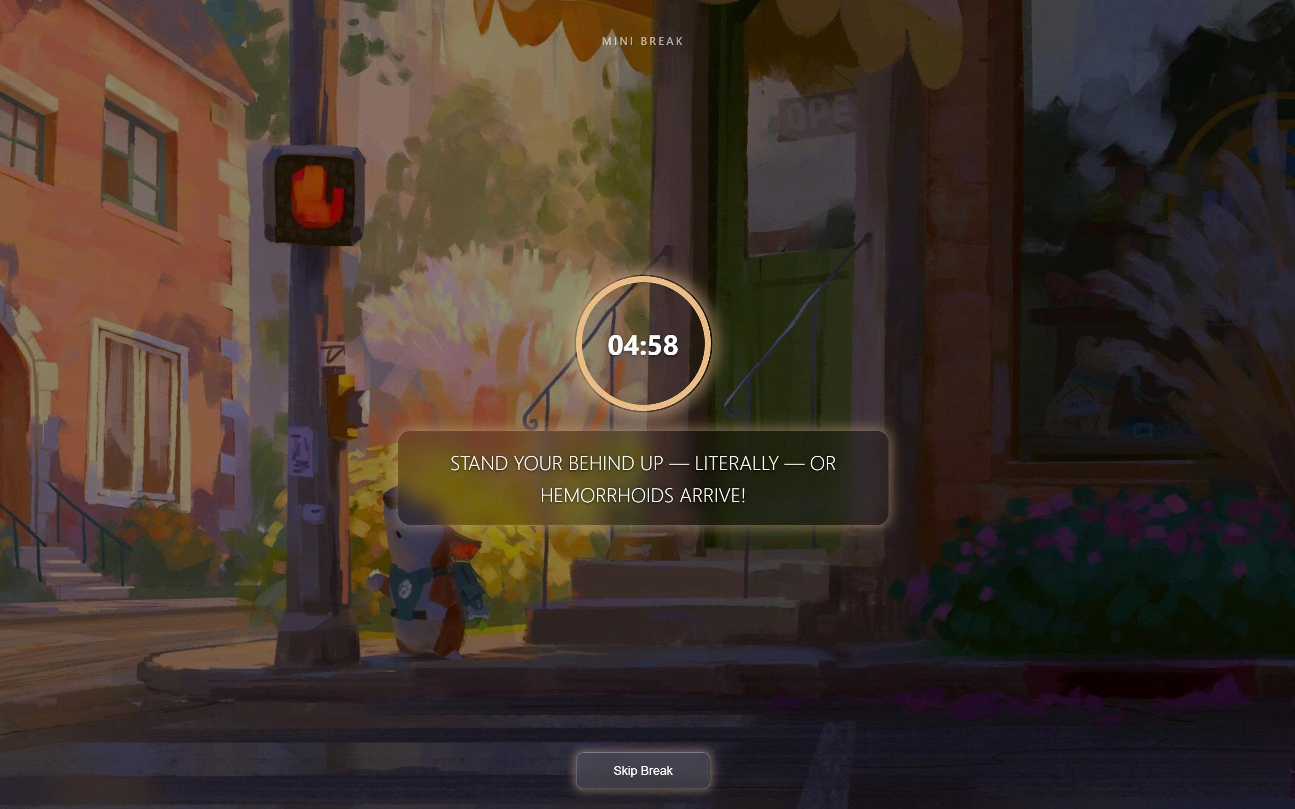 Sipping Break Overlay